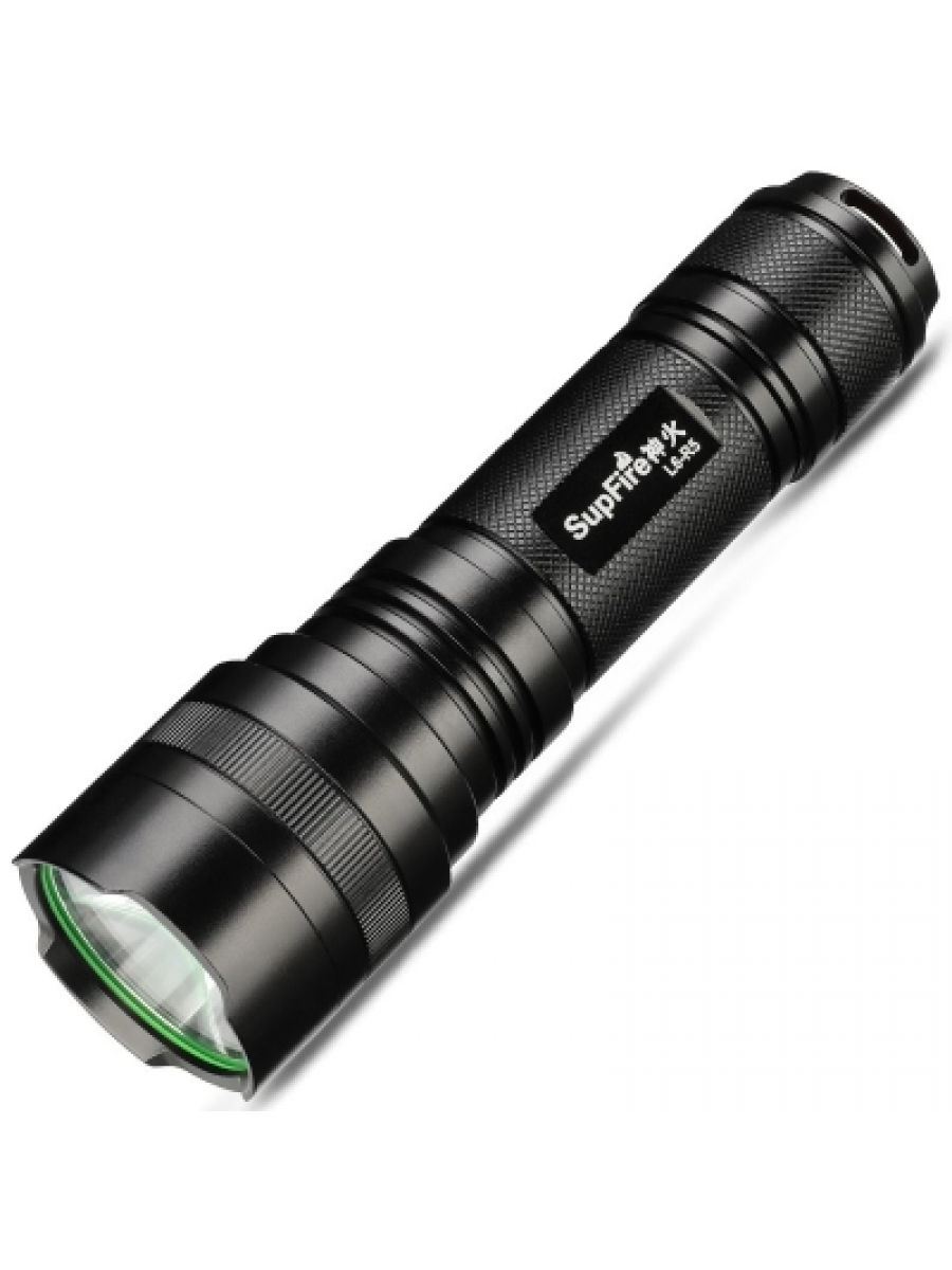 SuperFire L6-R5 8W Waterproof LED Flashlight/Torch 450 Lumens for Outdoor Camping